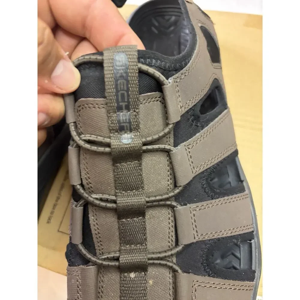 Skechers Arch Fit Fisherman Sport Sandals Men’s US 12 Brown Outdoor Hiking